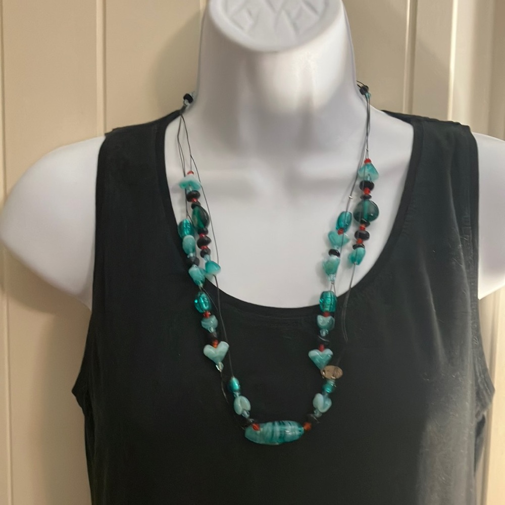 Caracol Glass Bead Necklace
